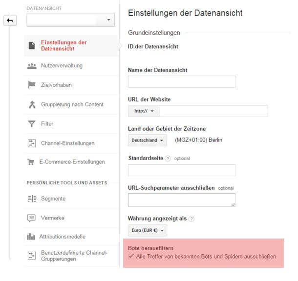 Bots-herausfiltern