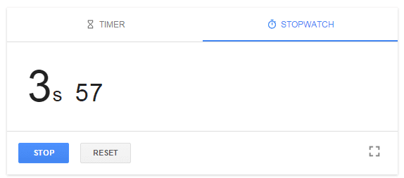 Google Stoppuhr & Timer