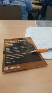 Agenda des affilinet Performance Trainings