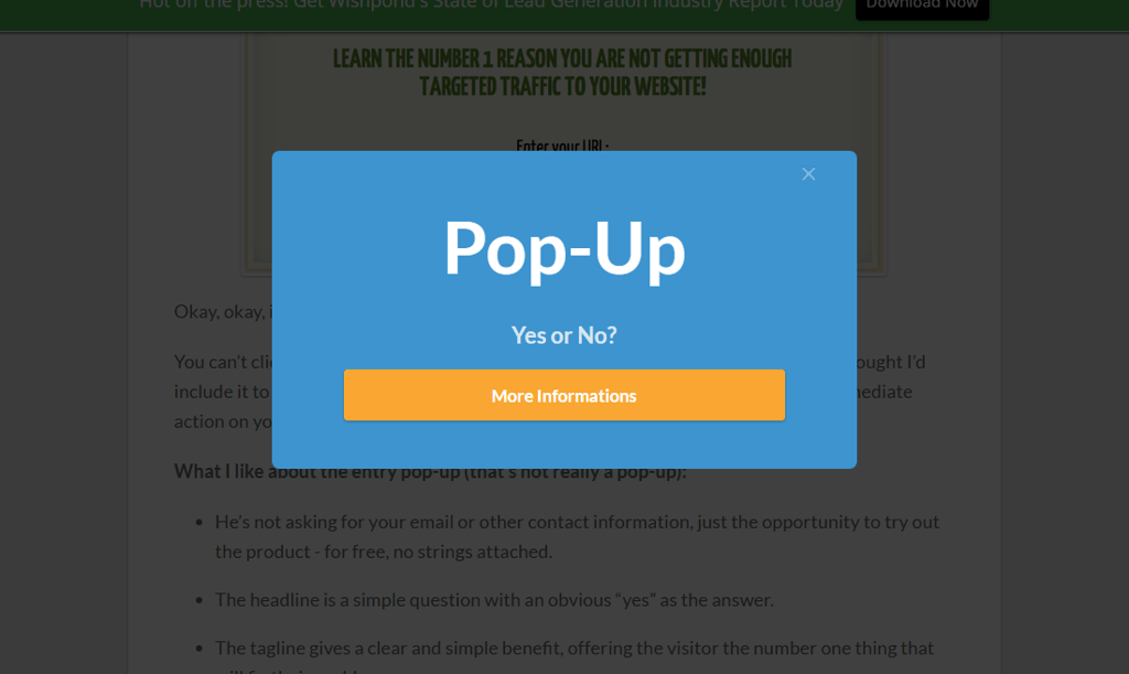Pop-Up Pop-Up Werbung