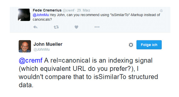 John Müller issimilarto vs. Canonical Tag