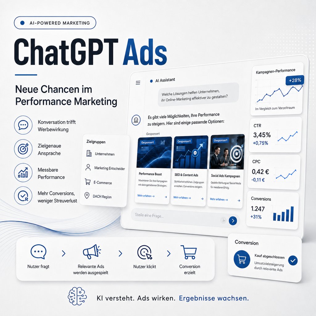 ChatGPT -Blau ChatGPT Ads Illustration
