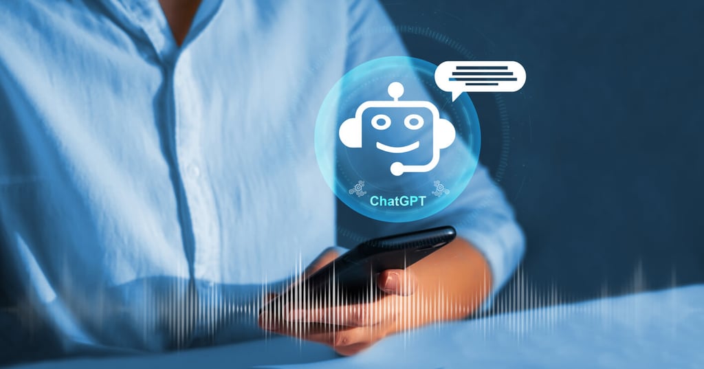Chat GPT concept.Business person chatting with a smart AI using an artificial intelligence chatbot development. Artificial intelligence system support is the future.