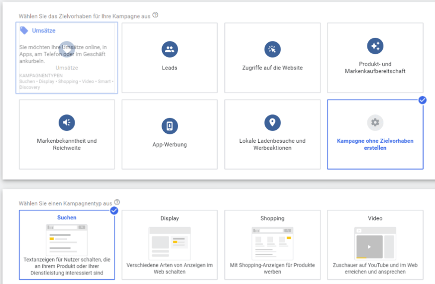 DSA-Erstellung Dynamic Search Ads Erstellung Google Ads