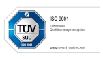 DIN ISO 9001 Qualitätsmanagement zertifietiert TÜV SÜD