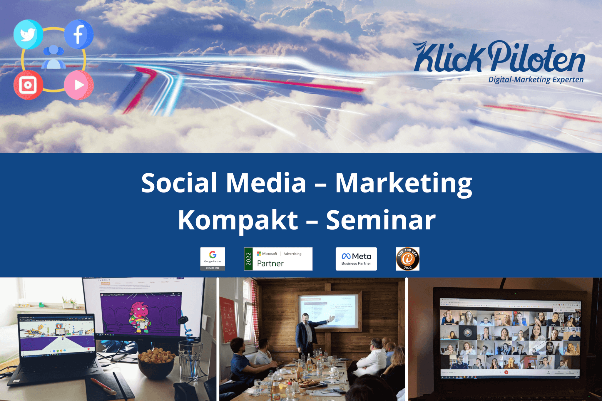Social Media – Marketing: Kompakt-Seminar / Webinar