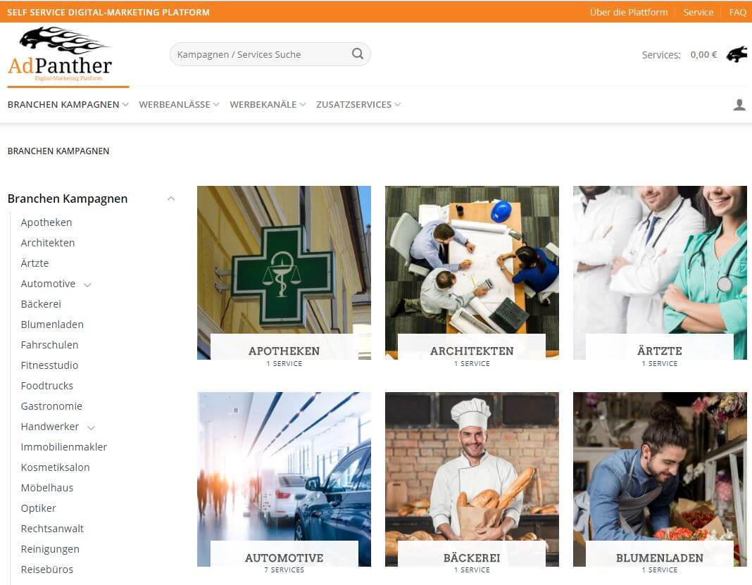 AdPanther - Online-Marketing Self-Service-Platform